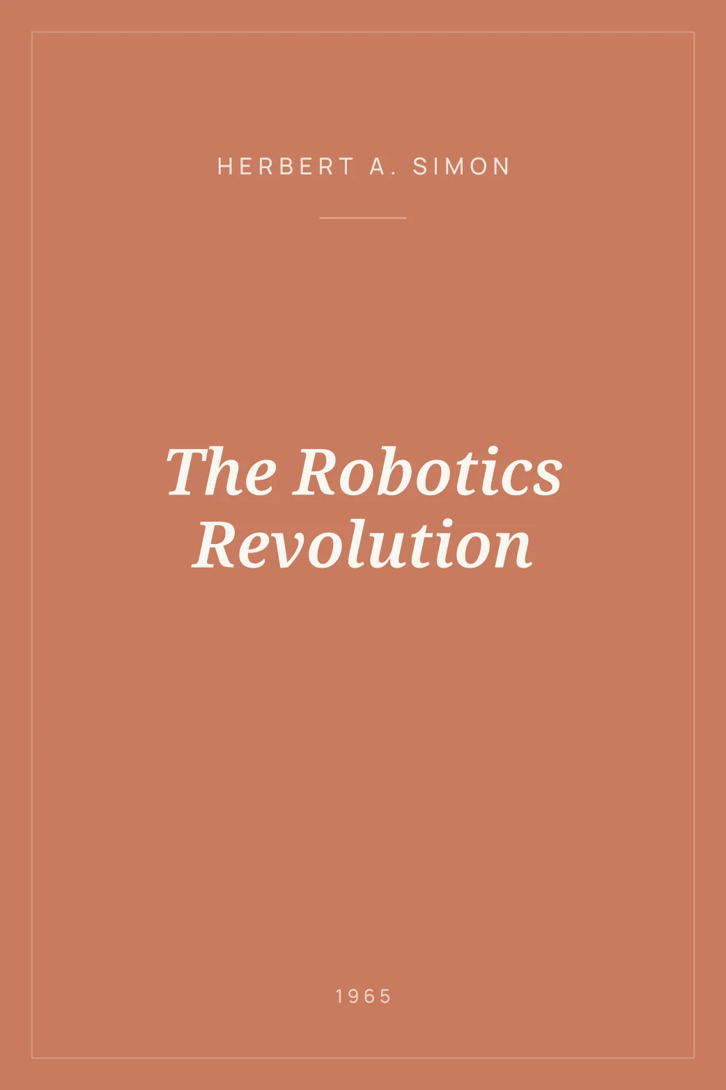 Portada de The Robotics Revolution