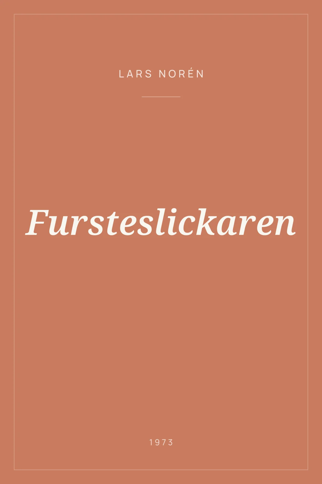 Portada de Fursteslickaren