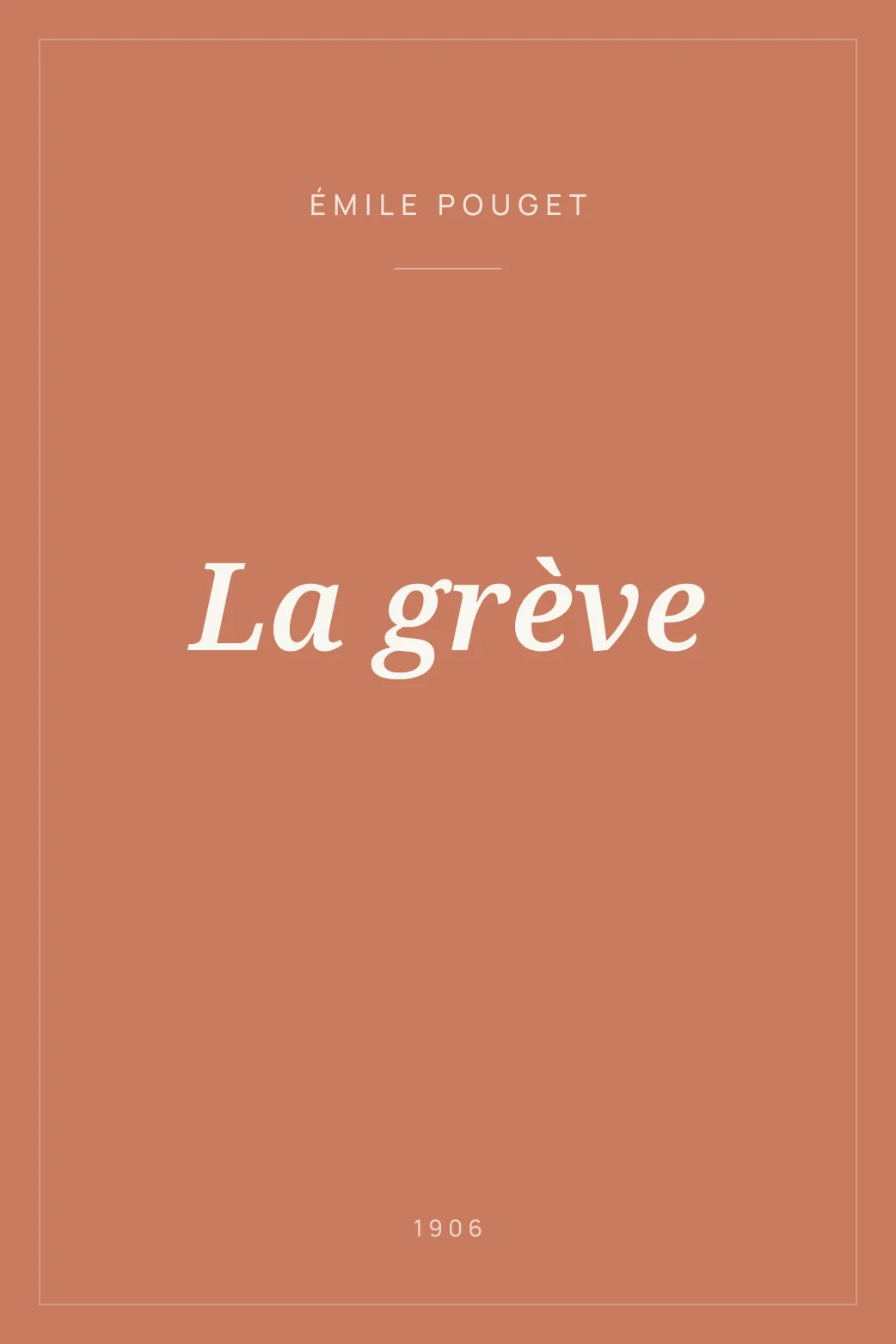 Portada de La grève