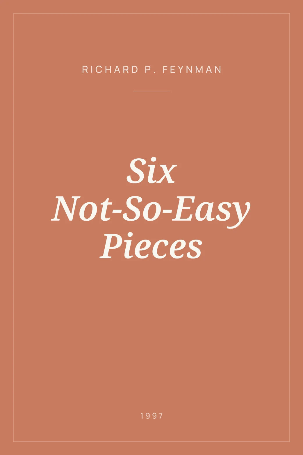 Portada de Six Not-So-Easy Pieces