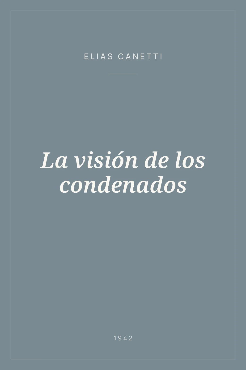 Portada de La visión de los condenados