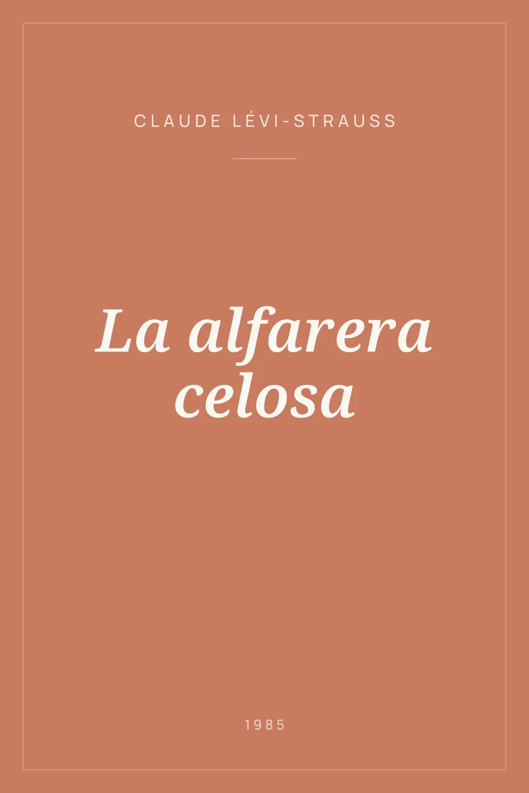 Portada de La alfarera celosa