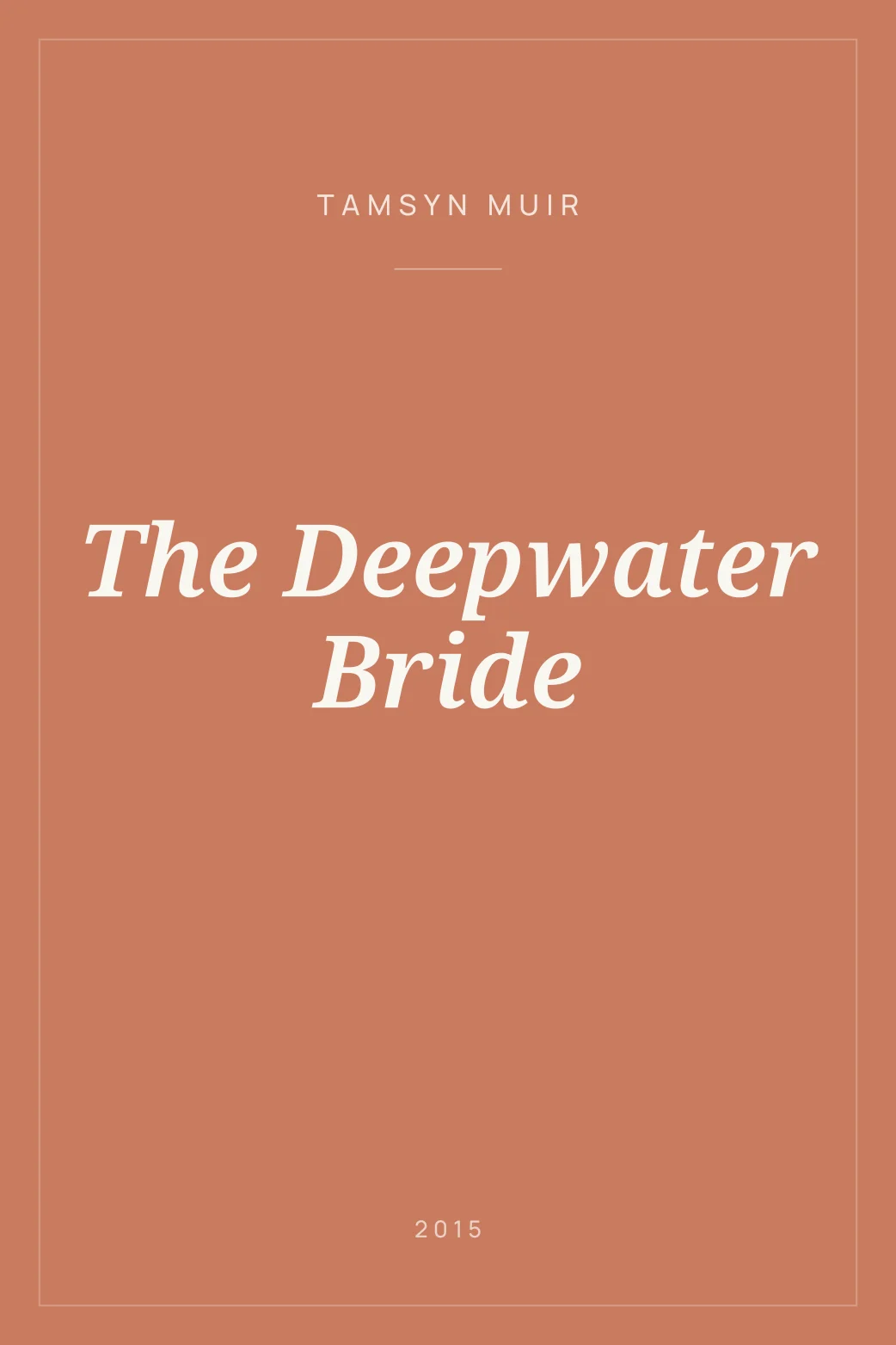 Portada de The Deepwater Bride
