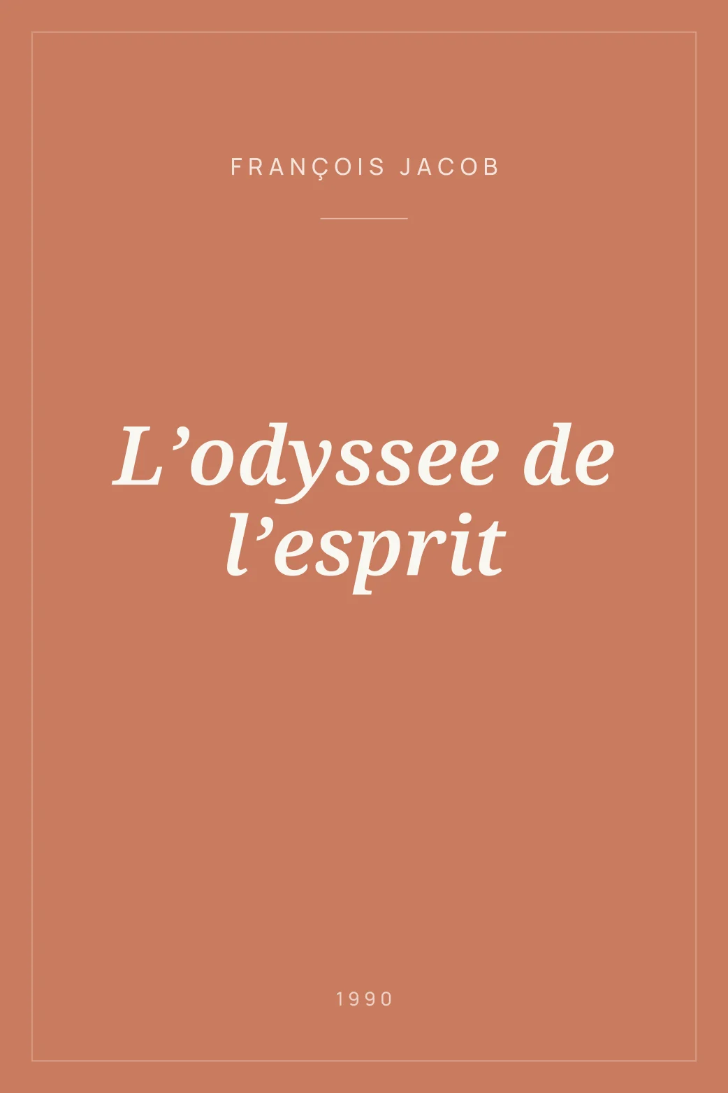 Portada de L’odyssee de l’esprit