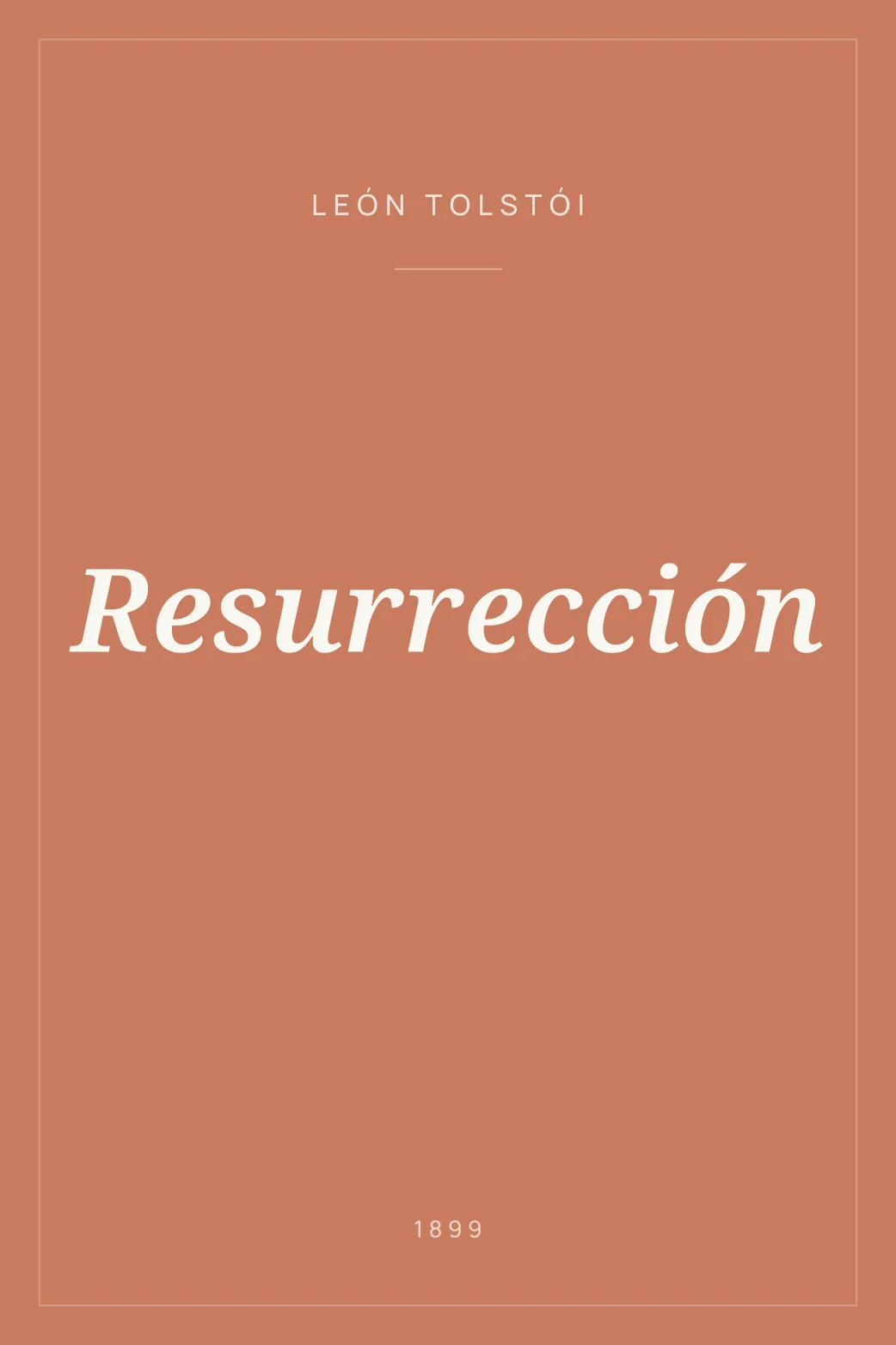 Portada de Resurrección