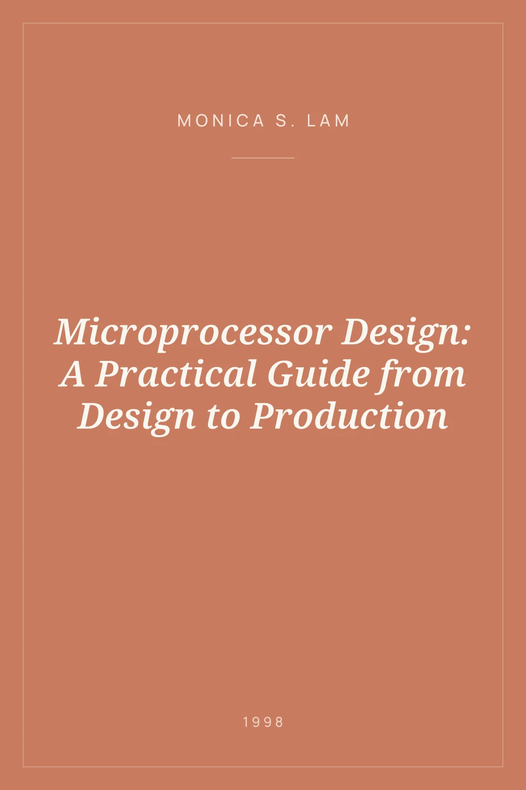 Portada de Microprocessor Design: A Practical Guide from Design to Production