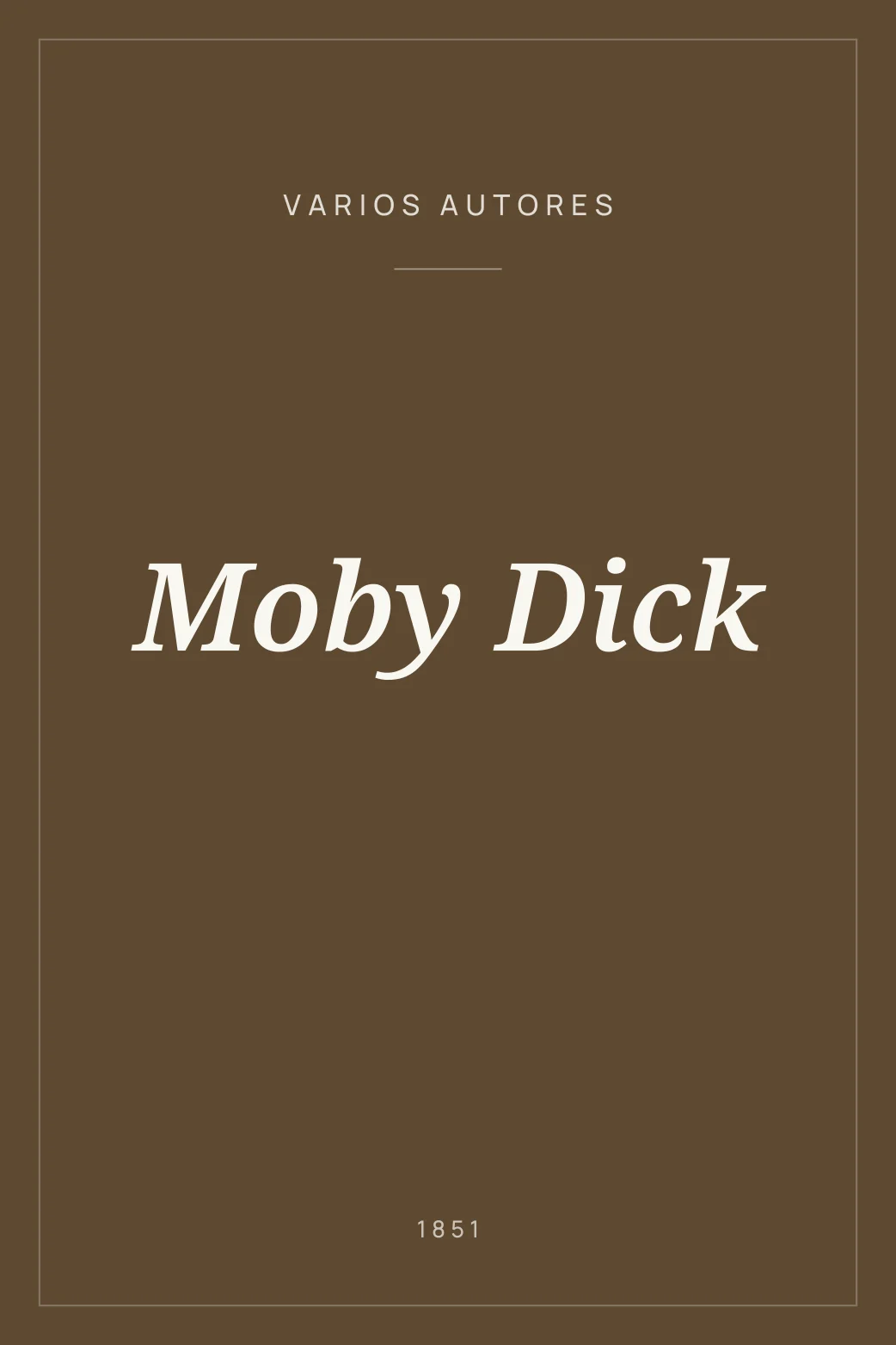Portada de Moby Dick