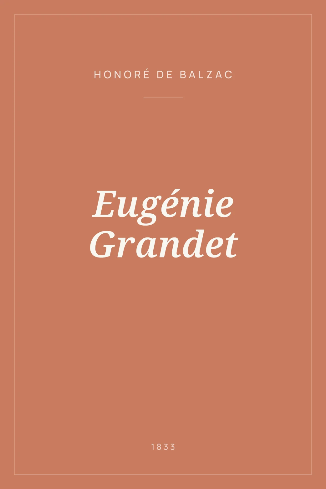 Portada de Eugénie Grandet