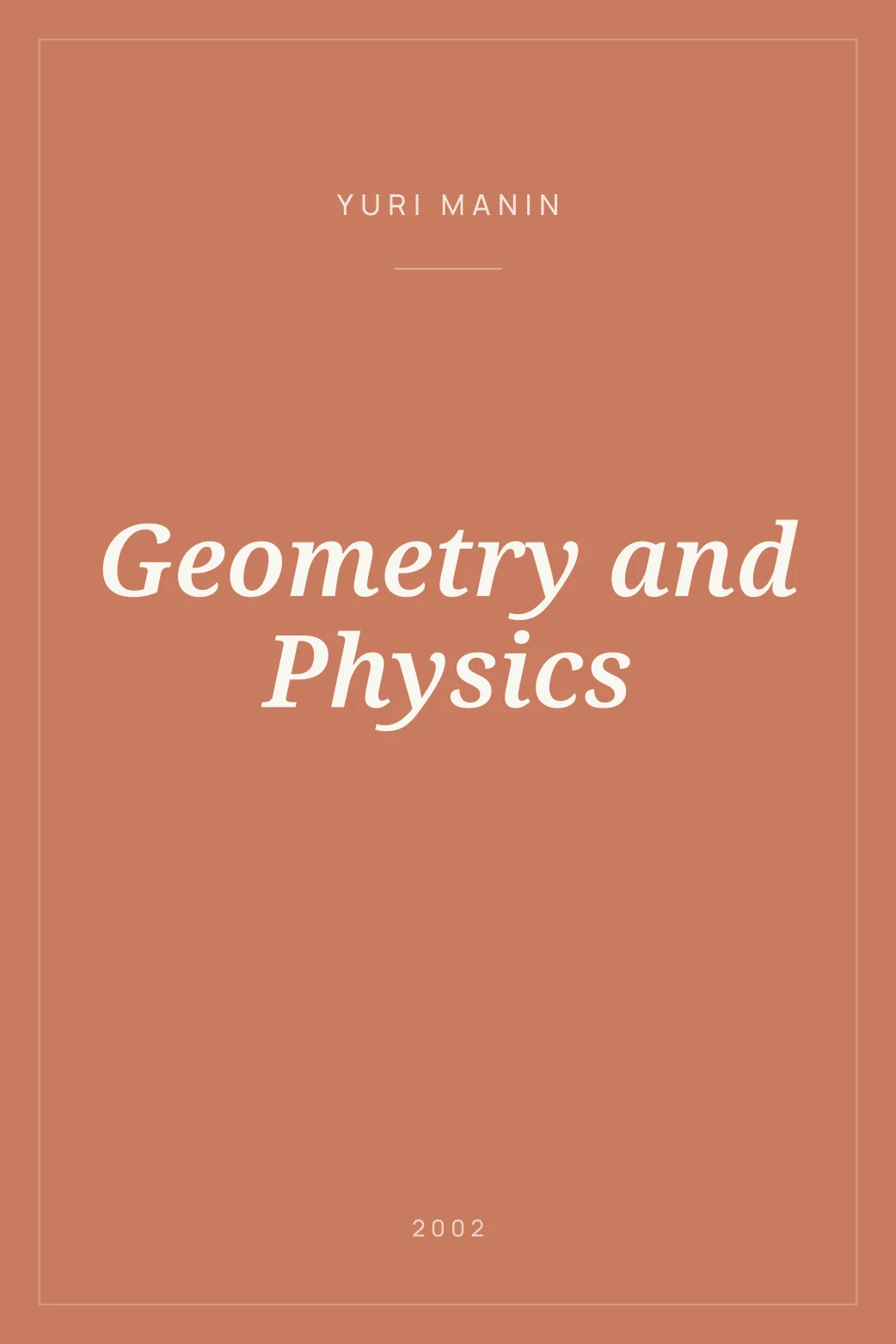 Portada de Geometry and Physics