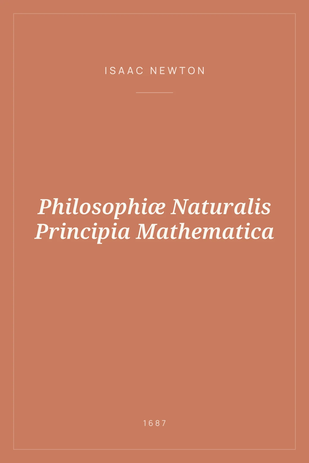 Portada de Philosophiæ Naturalis Principia Mathematica