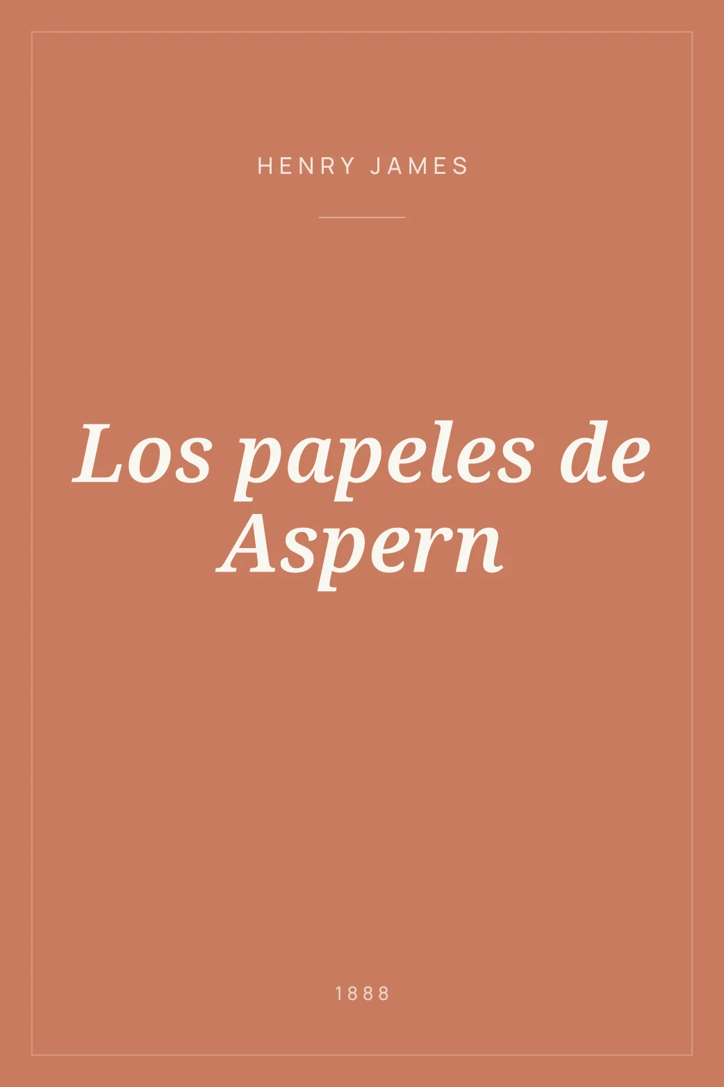 Portada de Los papeles de Aspern