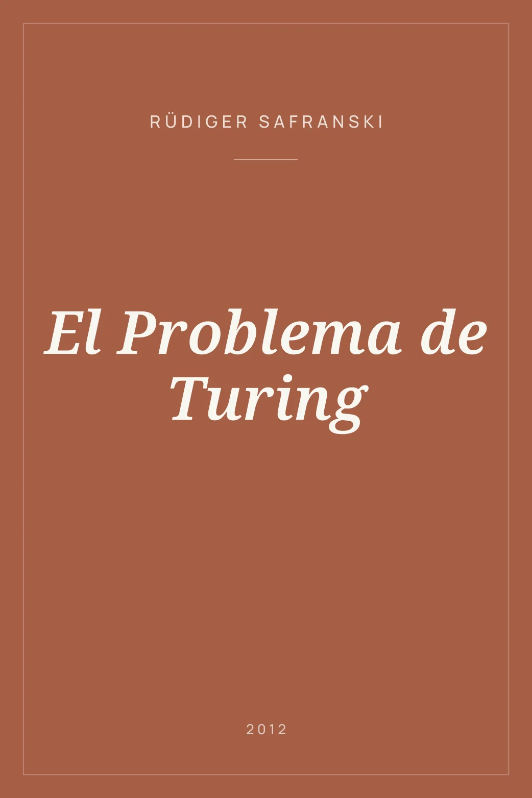 Portada de El Problema de Turing