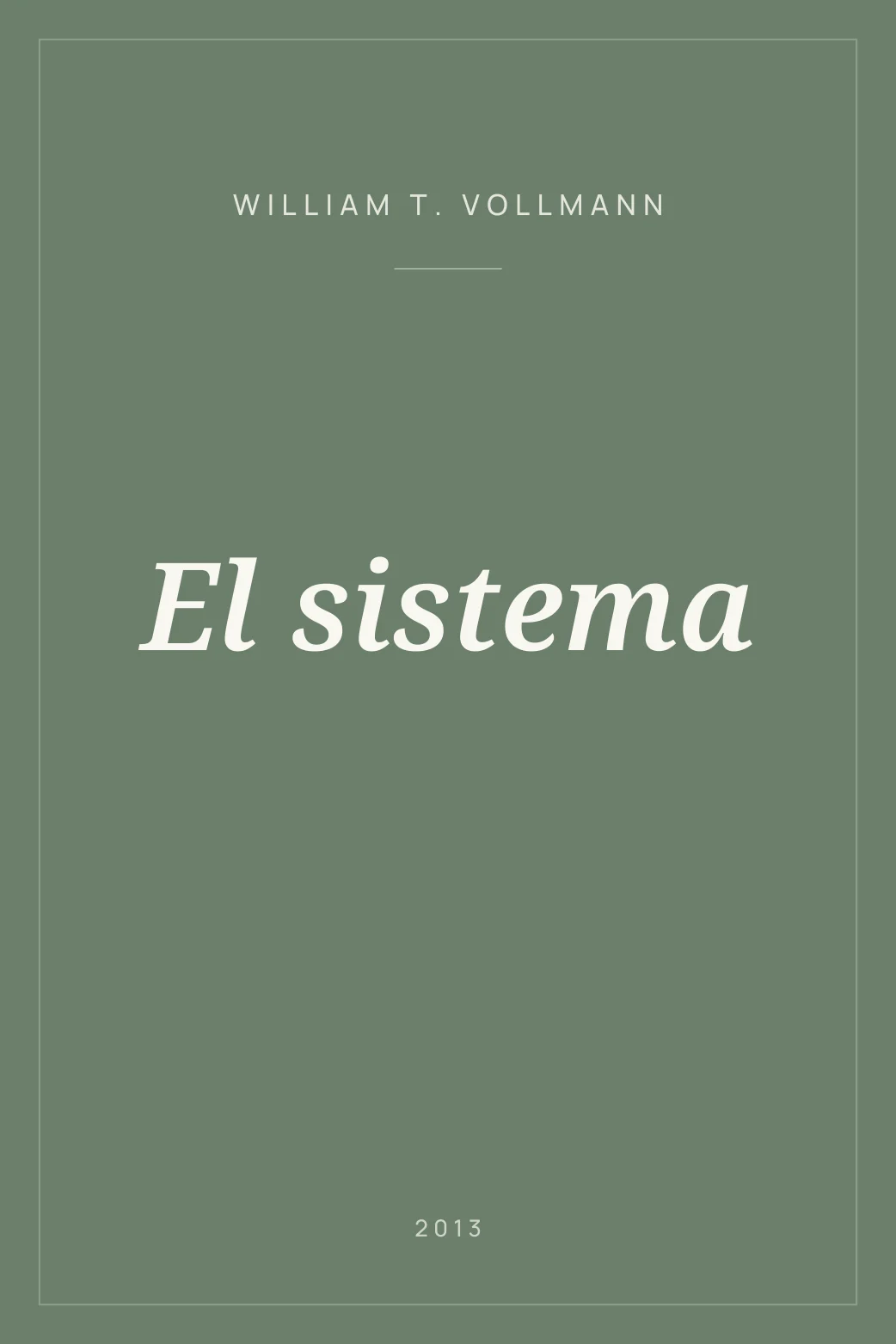 Portada de El sistema