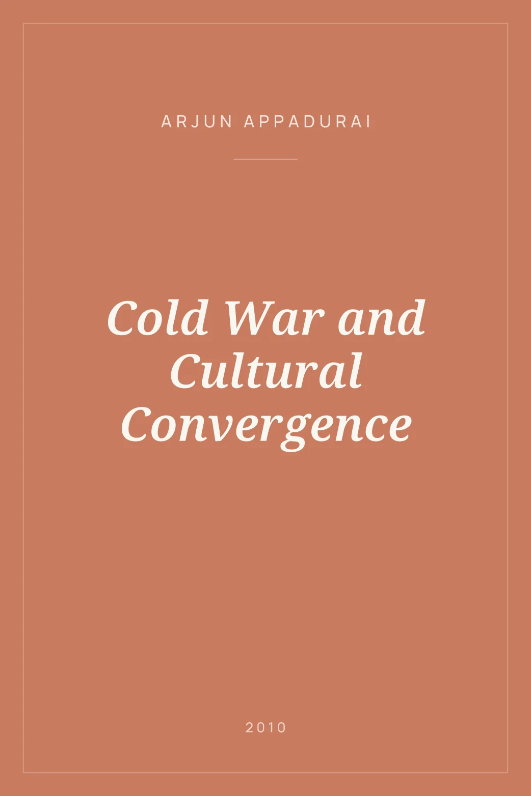 Portada de Cold War and Cultural Convergence