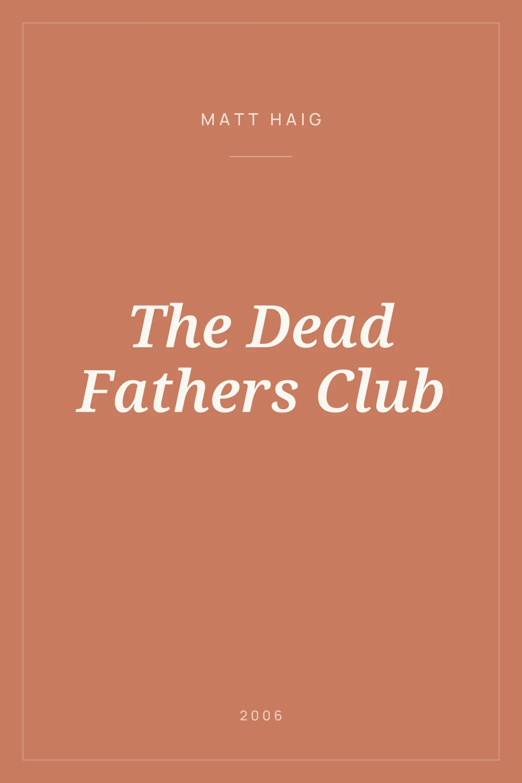 Portada de The Dead Fathers Club