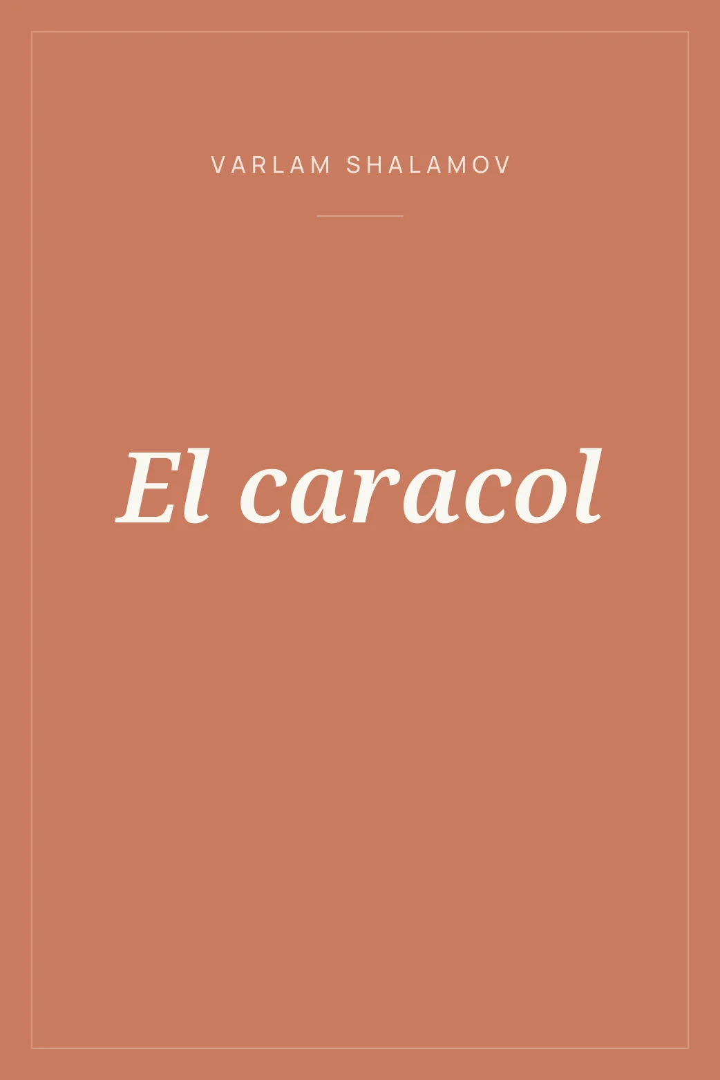 Portada de El caracol