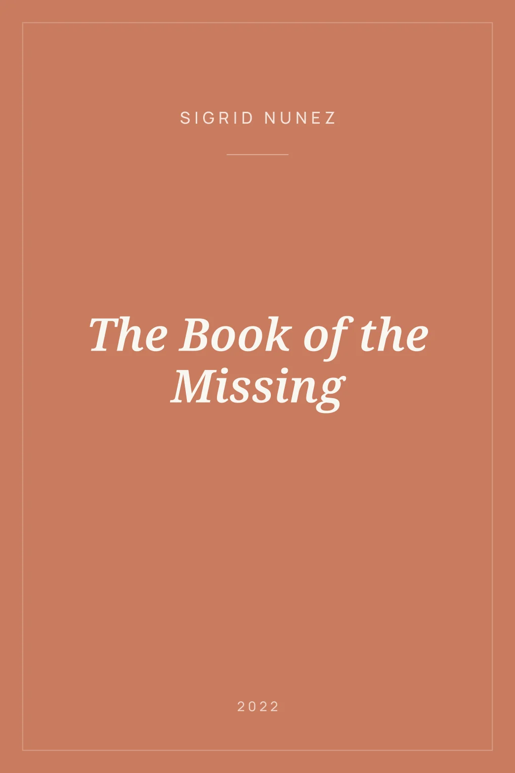 Portada de The Book of the Missing