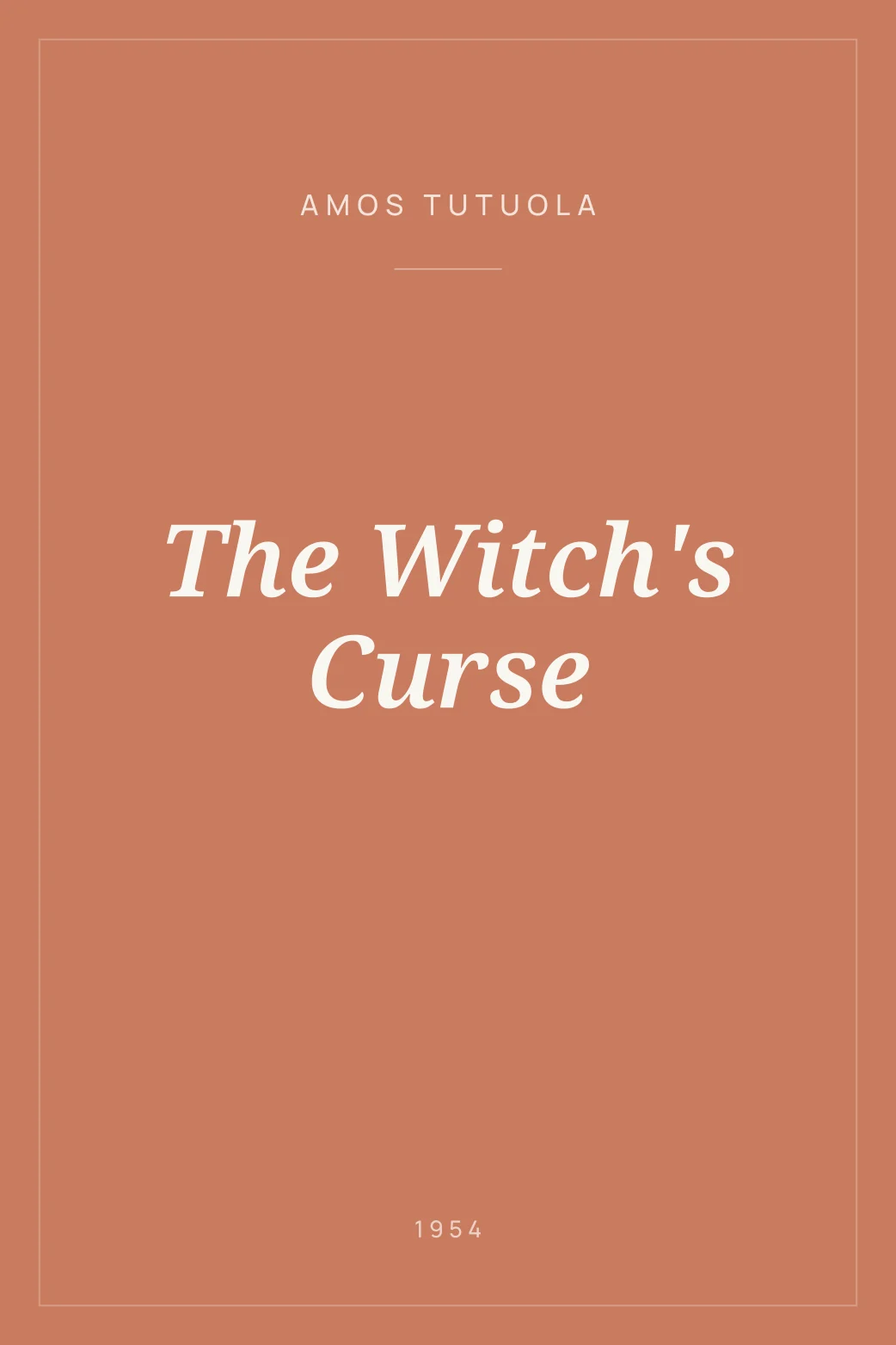 Portada de The Witch's Curse