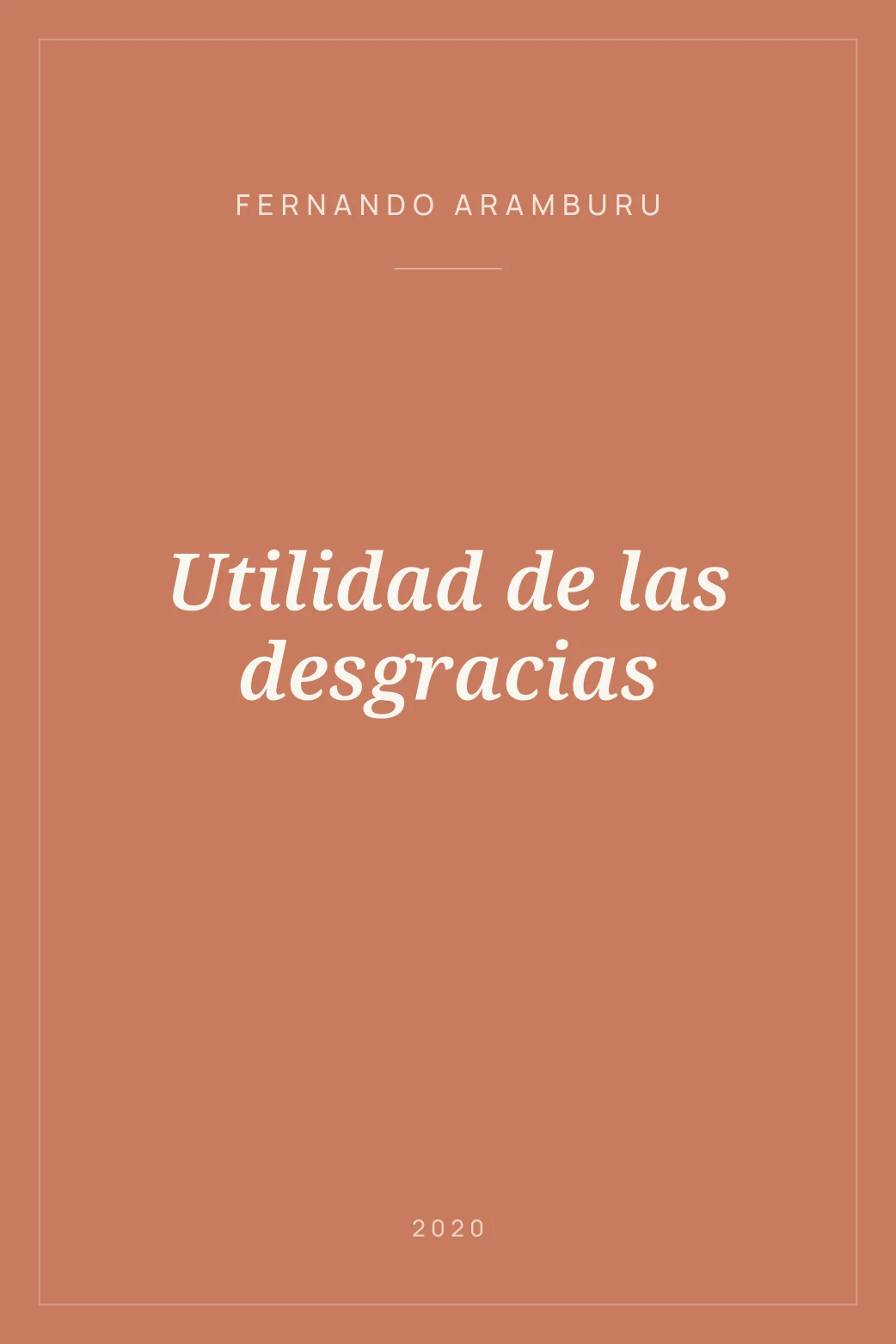 Portada de Utilidad de las desgracias