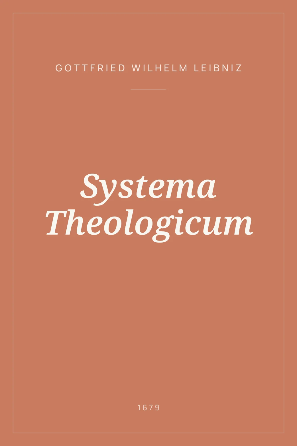 Portada de Systema Theologicum