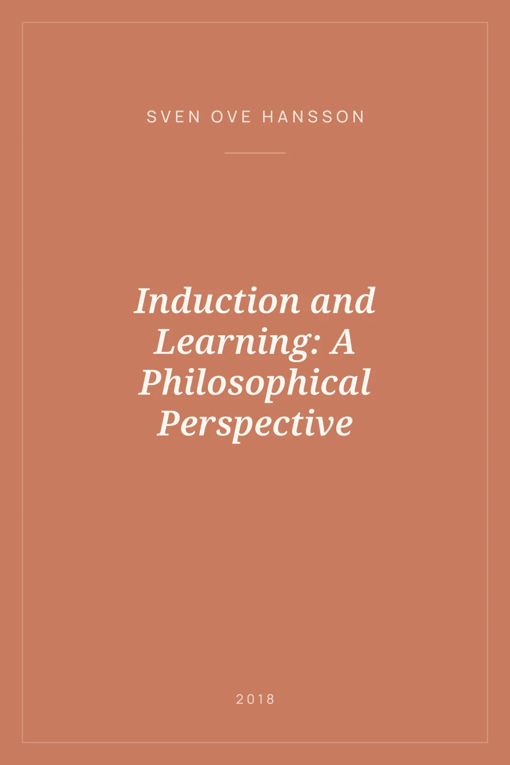 Portada de Induction and Learning: A Philosophical Perspective