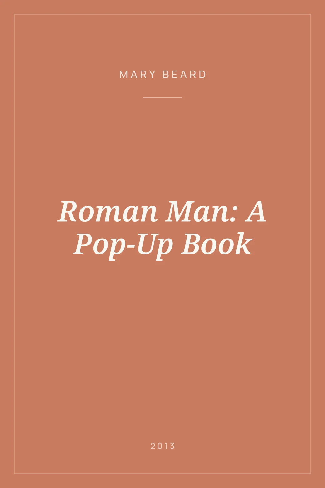 Portada de Roman Man: A Pop-Up Book