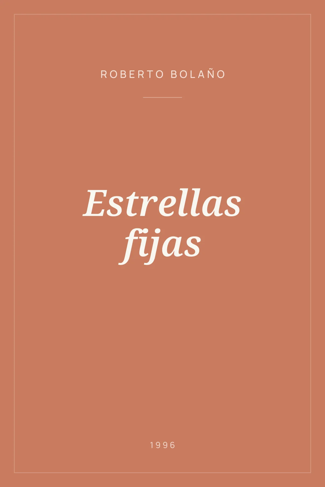 Portada de Estrellas fijas