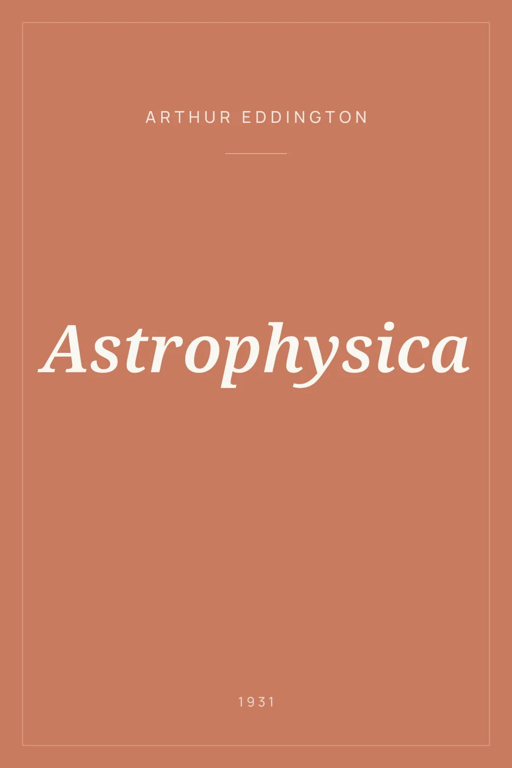 Portada de Astrophysica