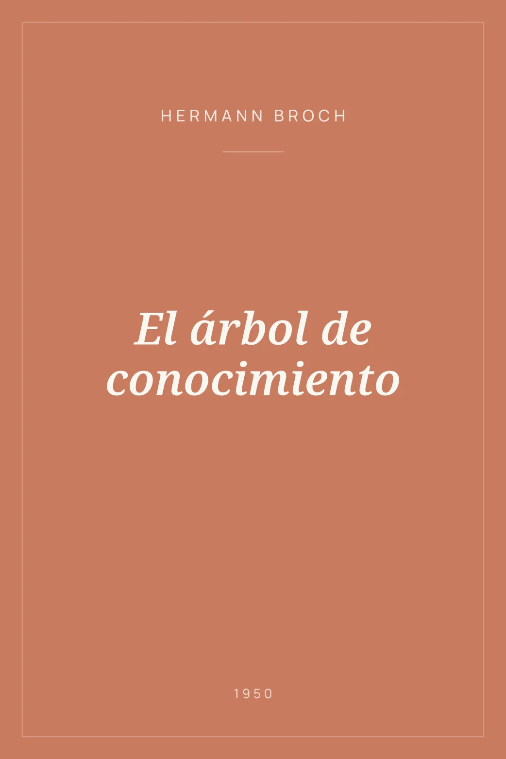 Portada de El árbol de conocimiento