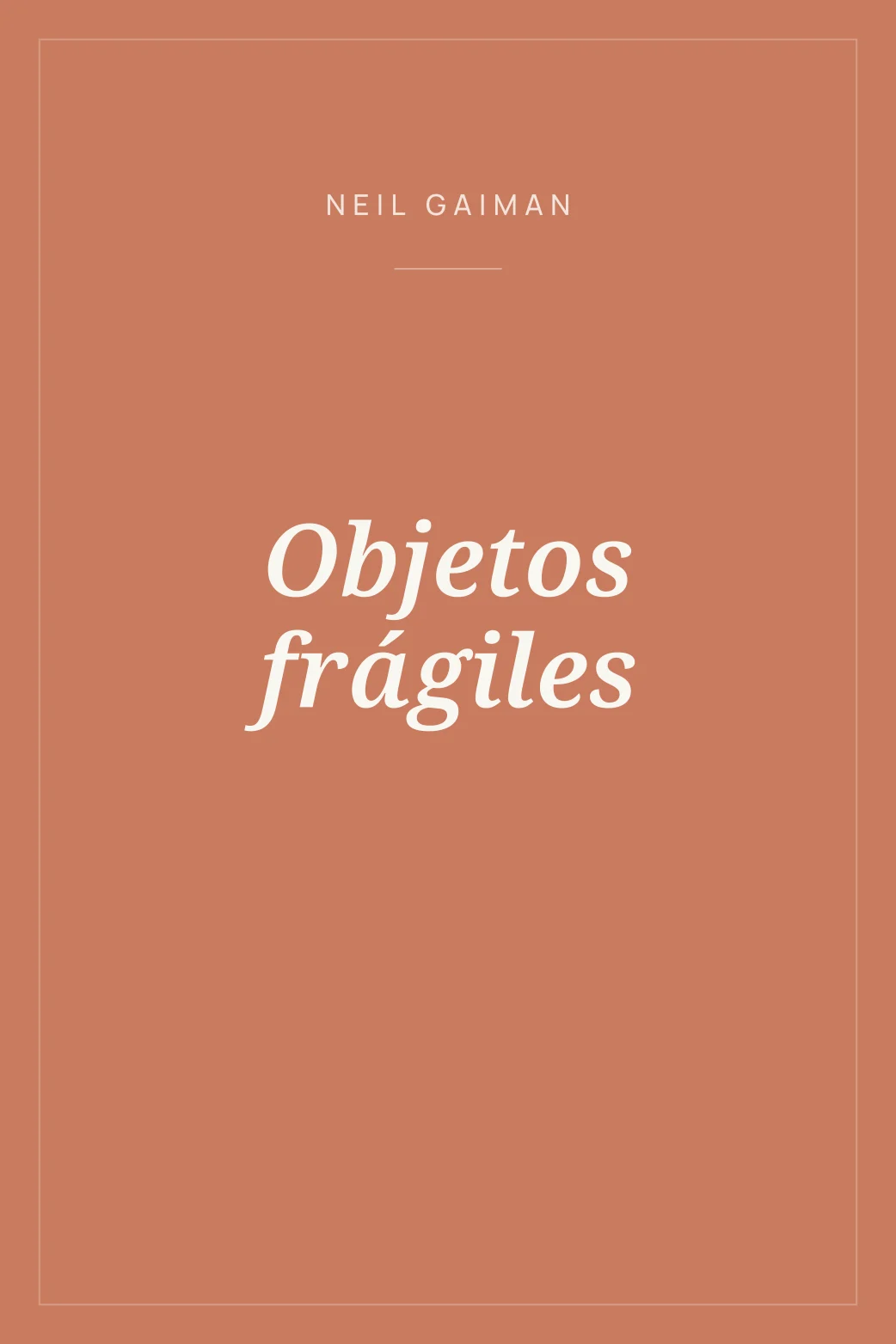 Portada de Objetos frágiles