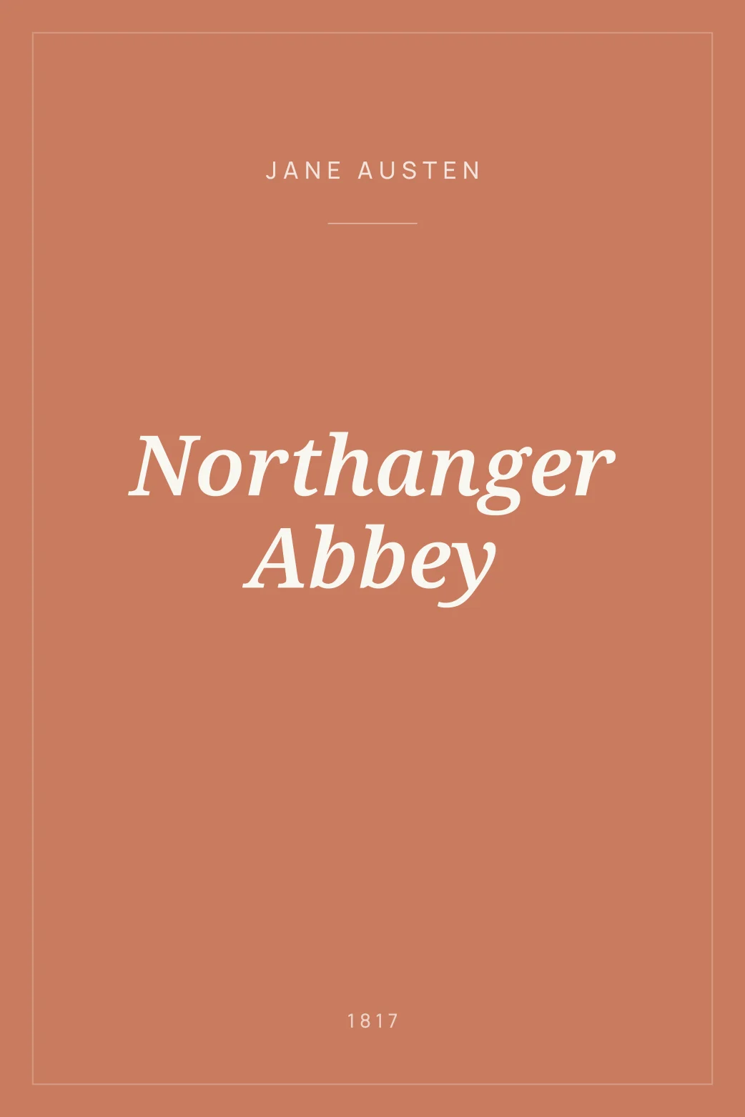 Portada de Northanger Abbey