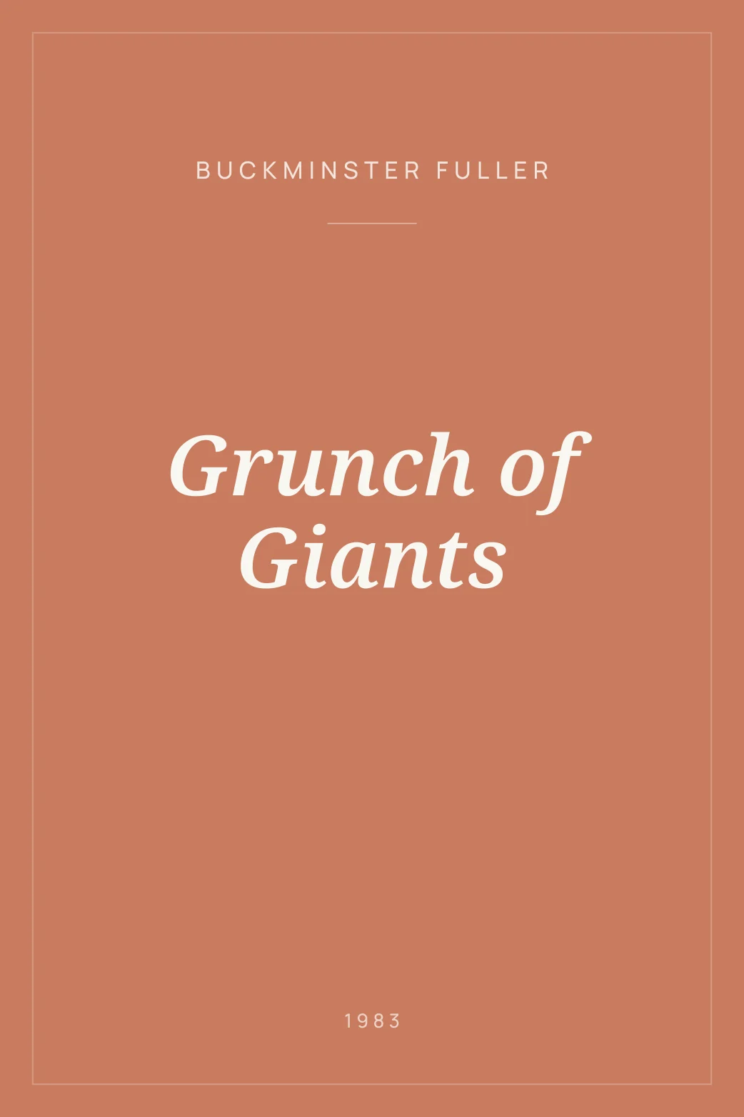 Portada de Grunch of Giants