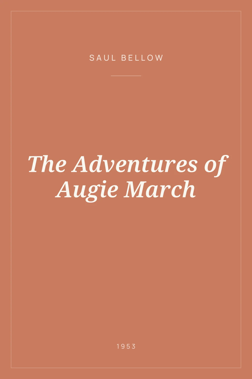 Portada de The Adventures of Augie March