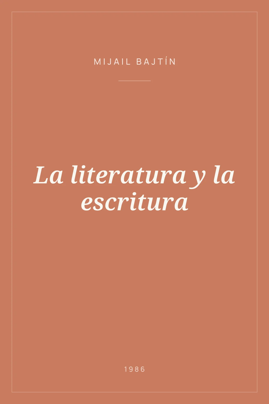 Portada de La literatura y la escritura