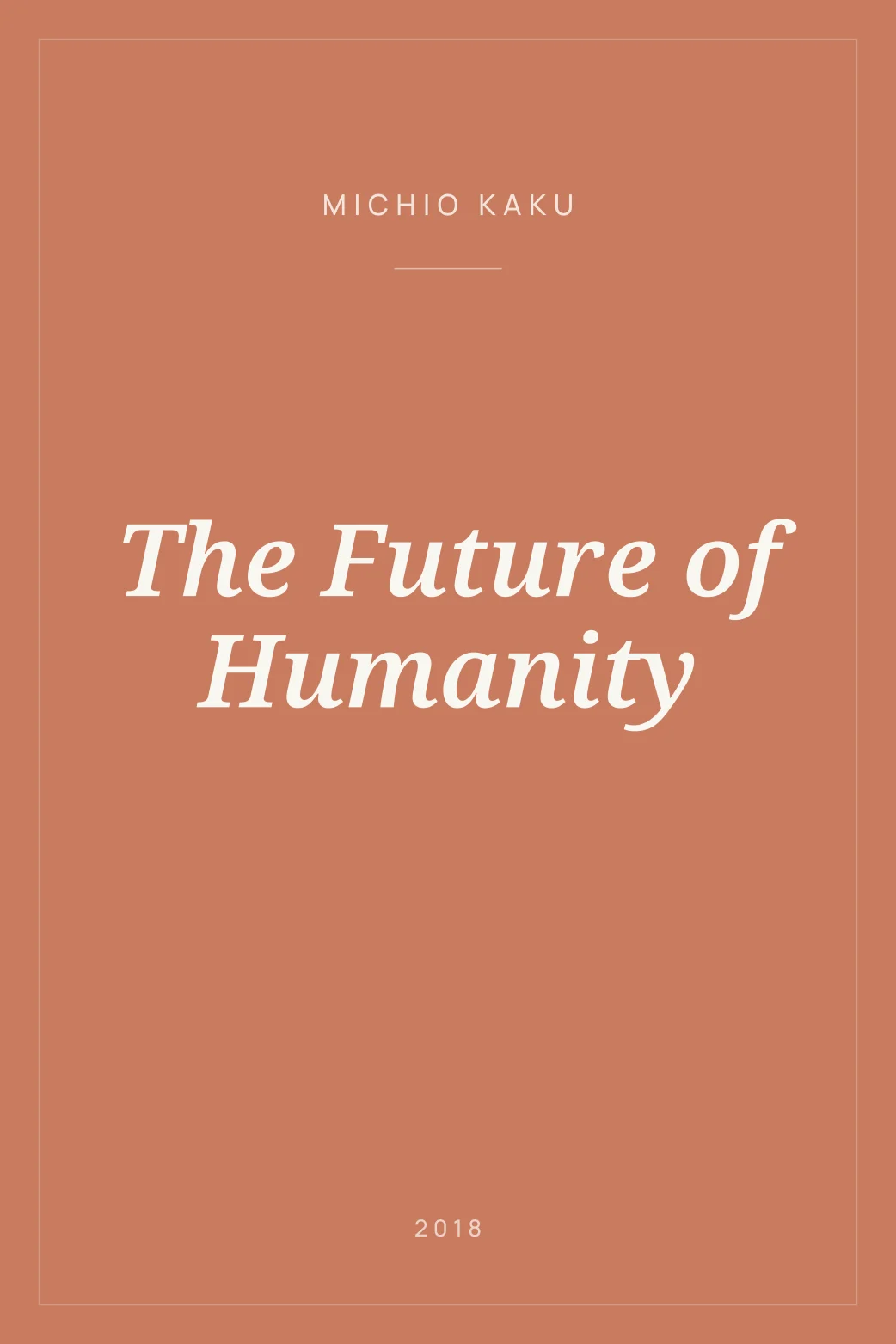 Portada de The Future of Humanity
