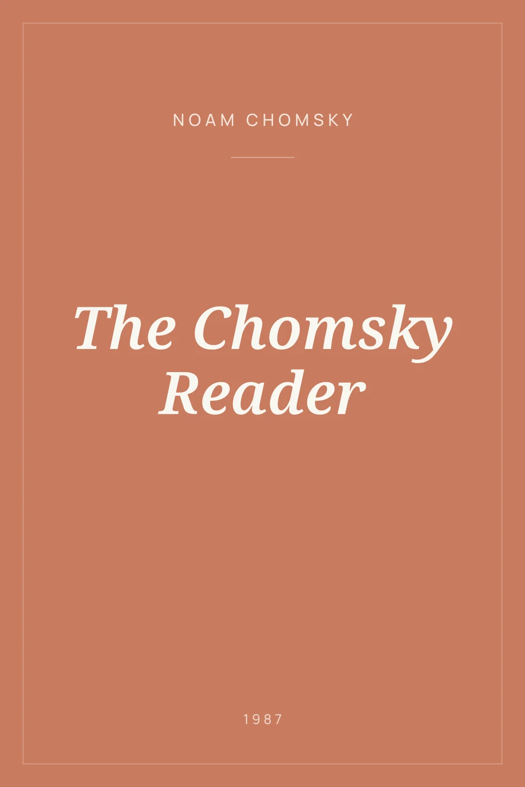 Portada de The Chomsky Reader