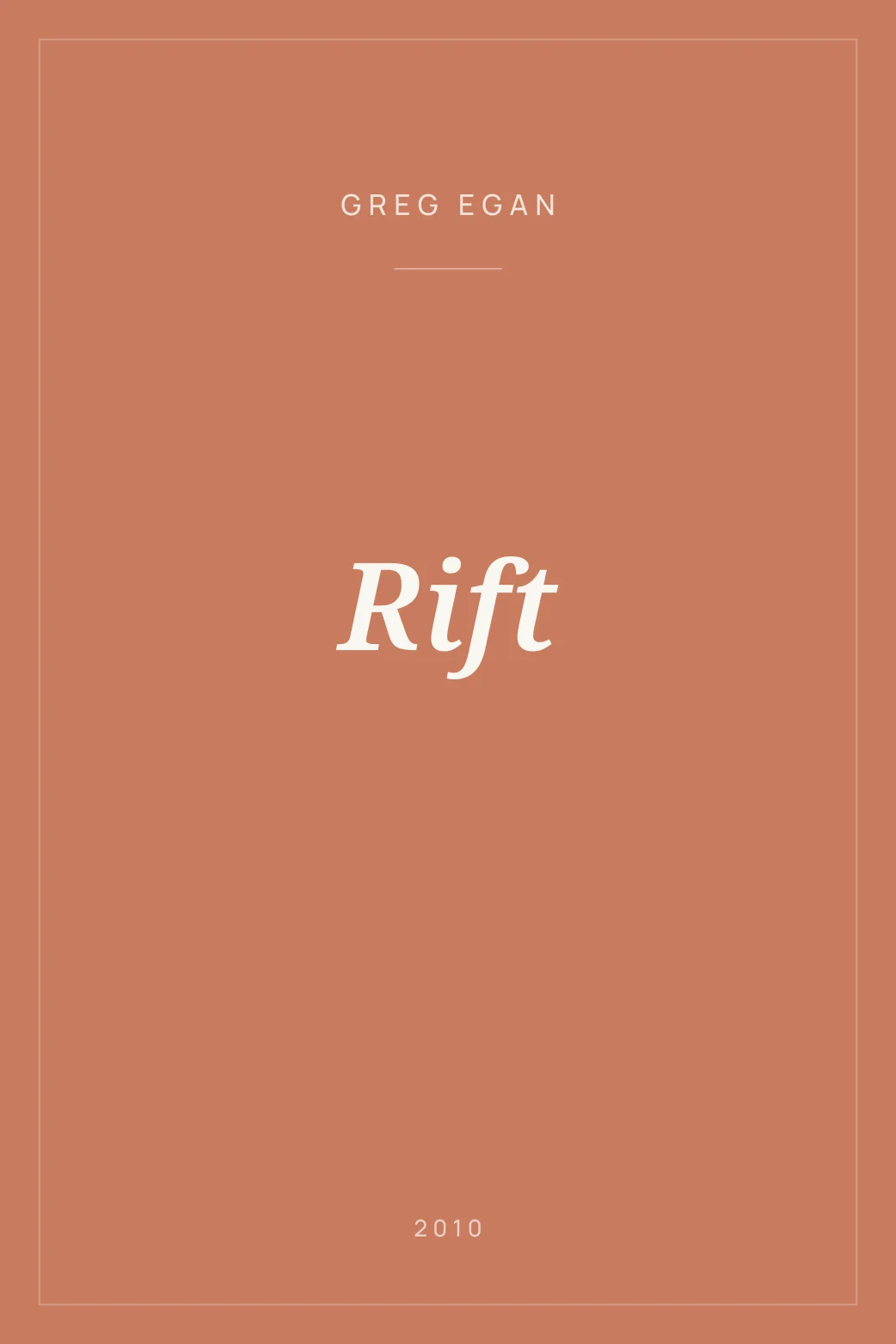 Portada de Rift