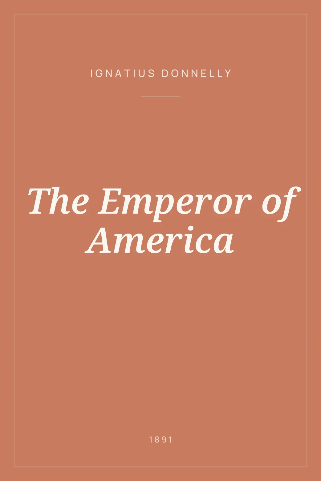 Portada de The Emperor of America