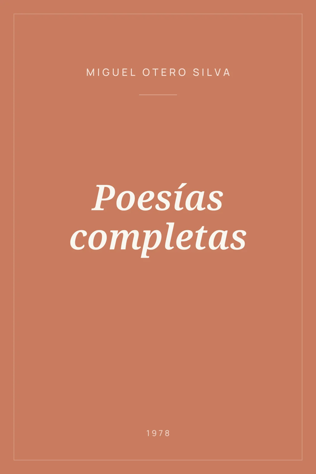 Portada de Poesías completas