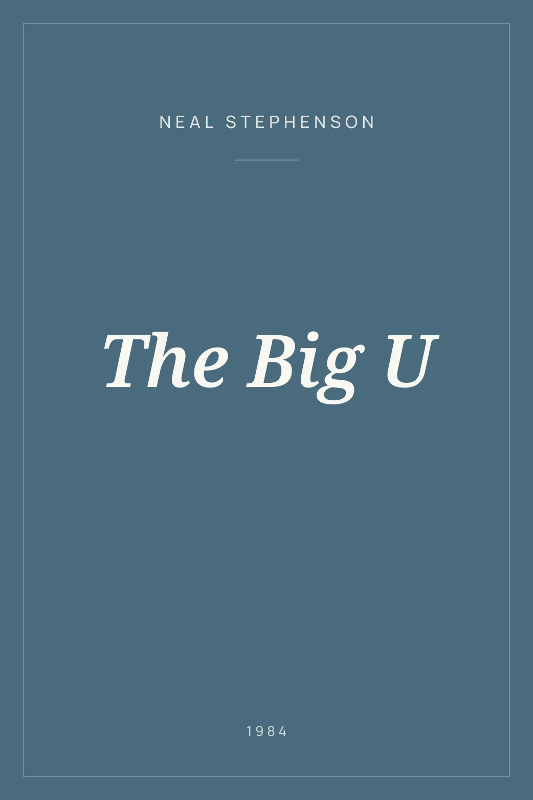 Portada de The Big U