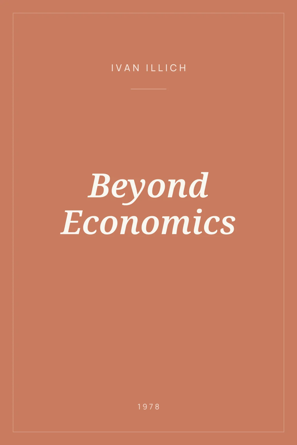 Portada de Beyond Economics