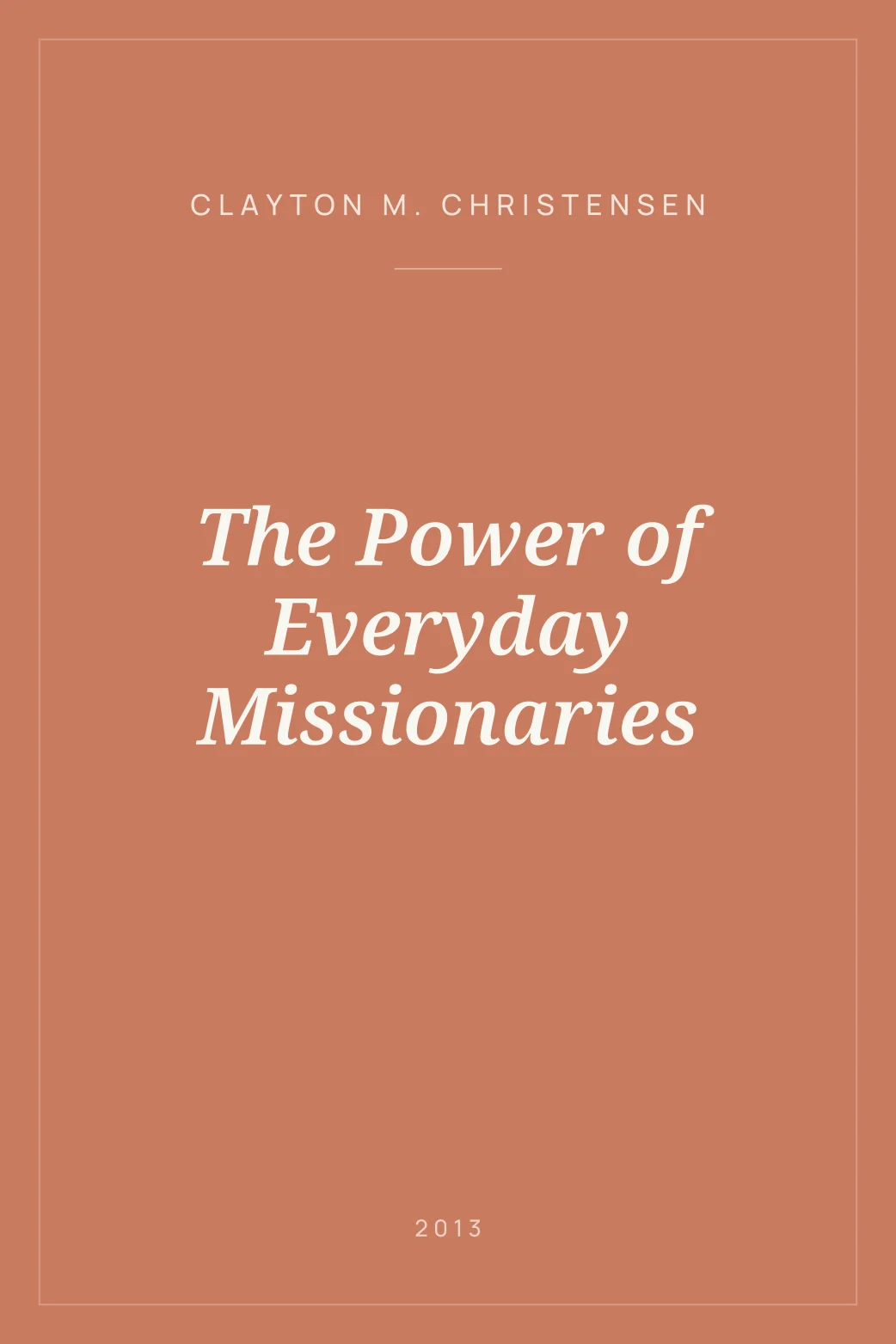 Portada de The Power of Everyday Missionaries