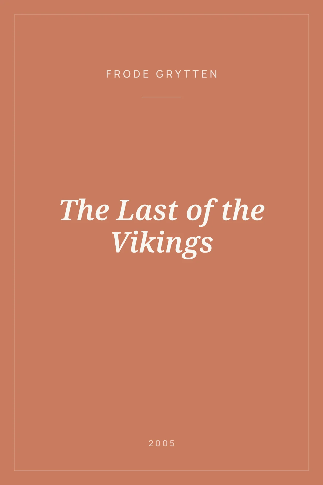 Portada de The Last of the Vikings
