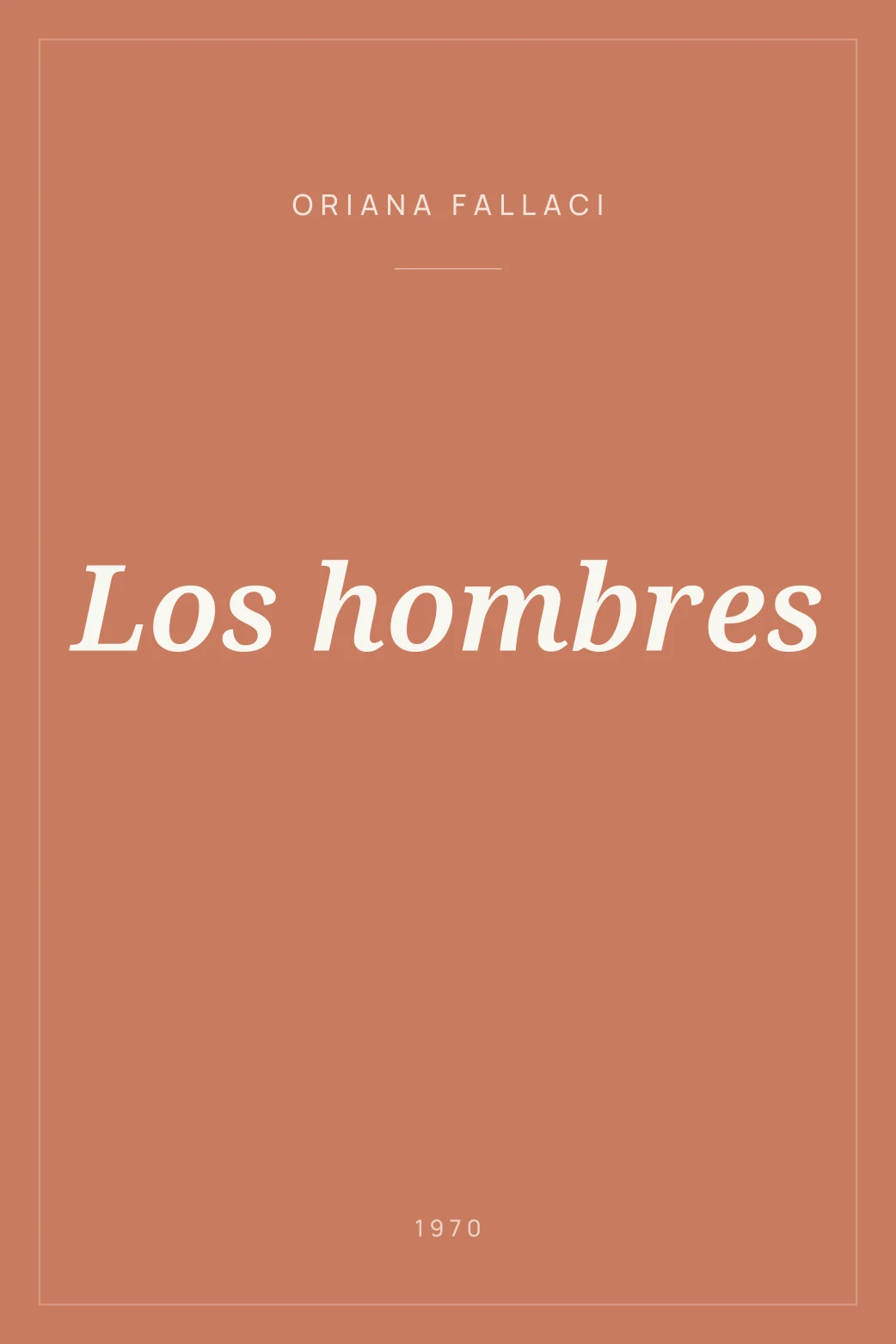 Portada de Los hombres