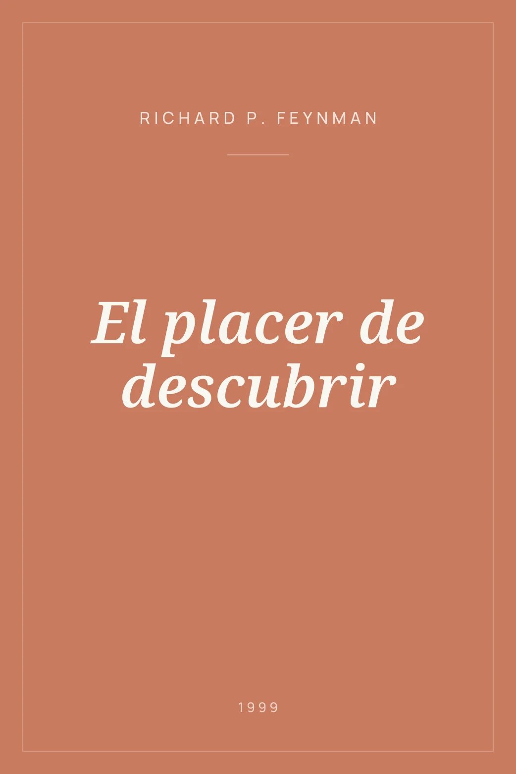 Portada de El placer de descubrir