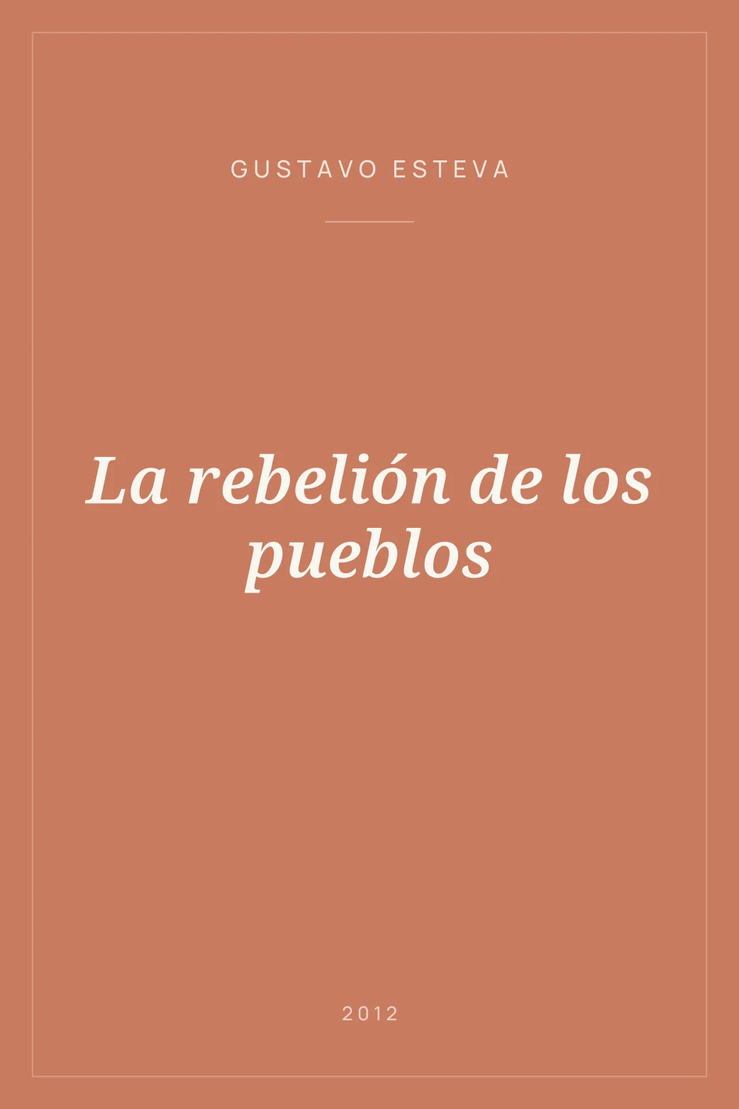 Portada de La rebelión de los pueblos