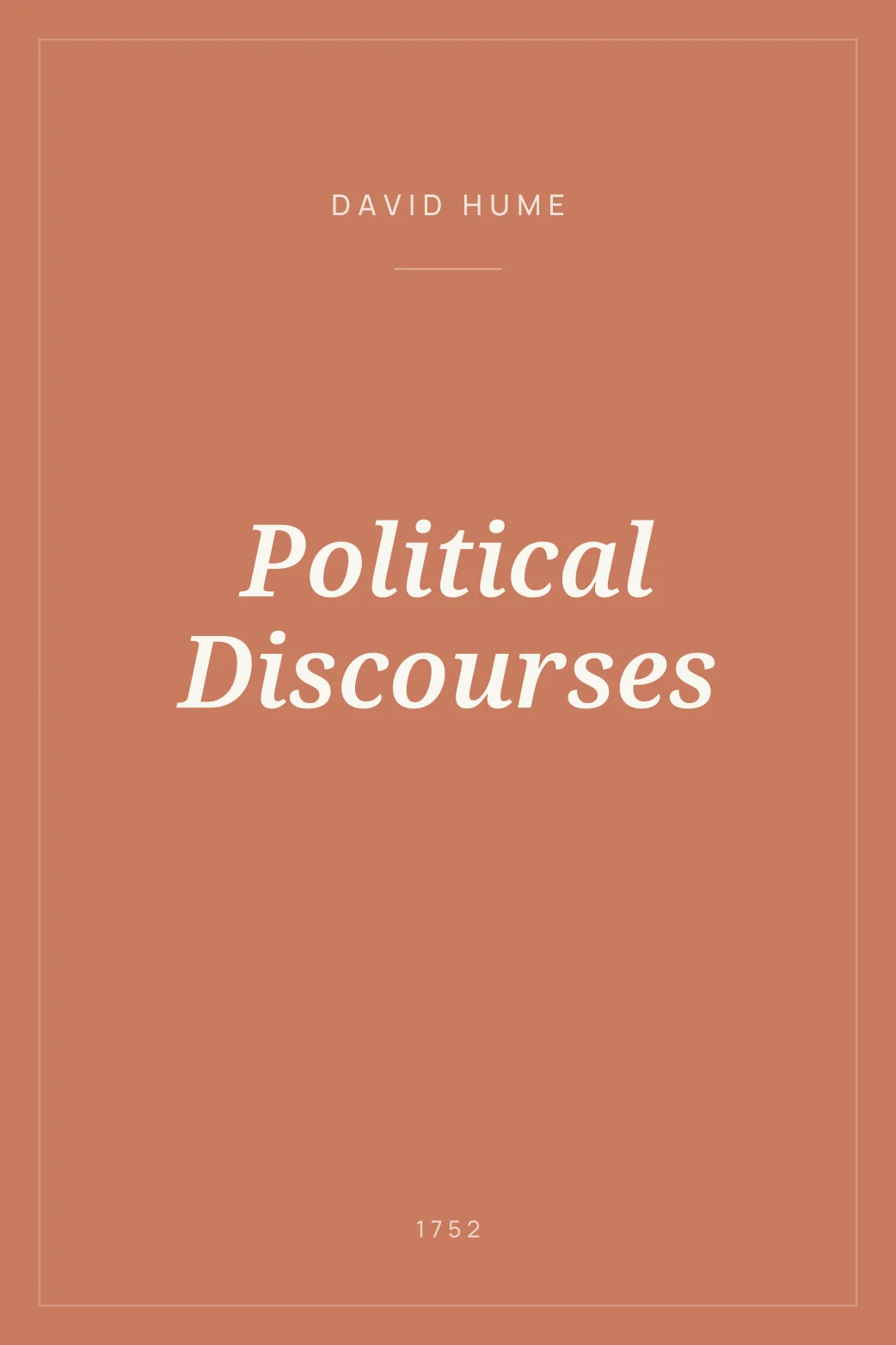 Portada de Political Discourses
