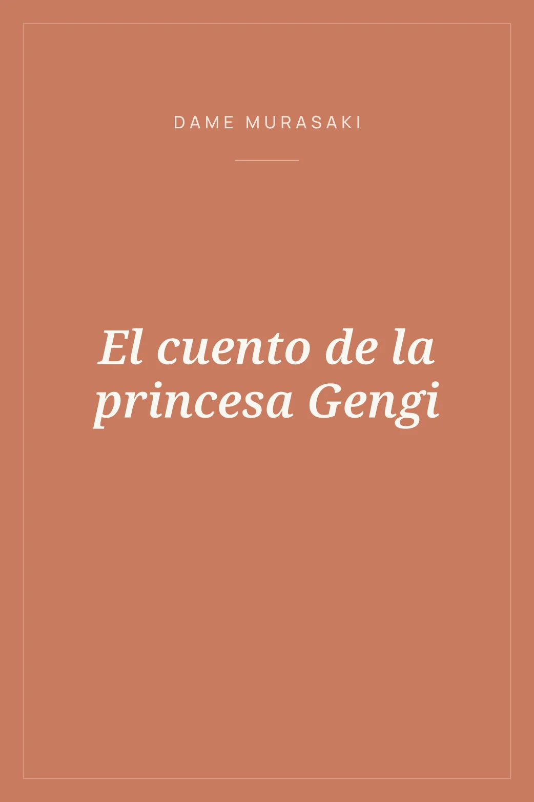 Portada de El cuento de la princesa Gengi