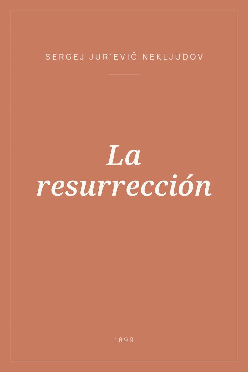 Portada de La resurrección