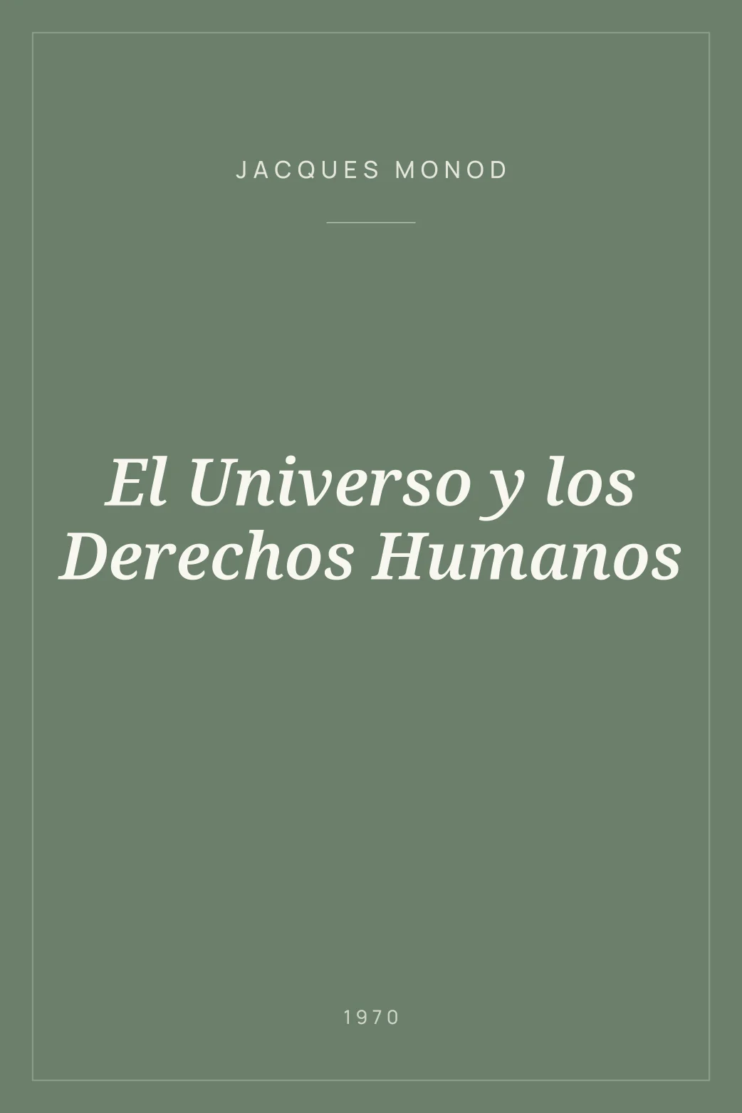 Portada de El Universo y los Derechos Humanos